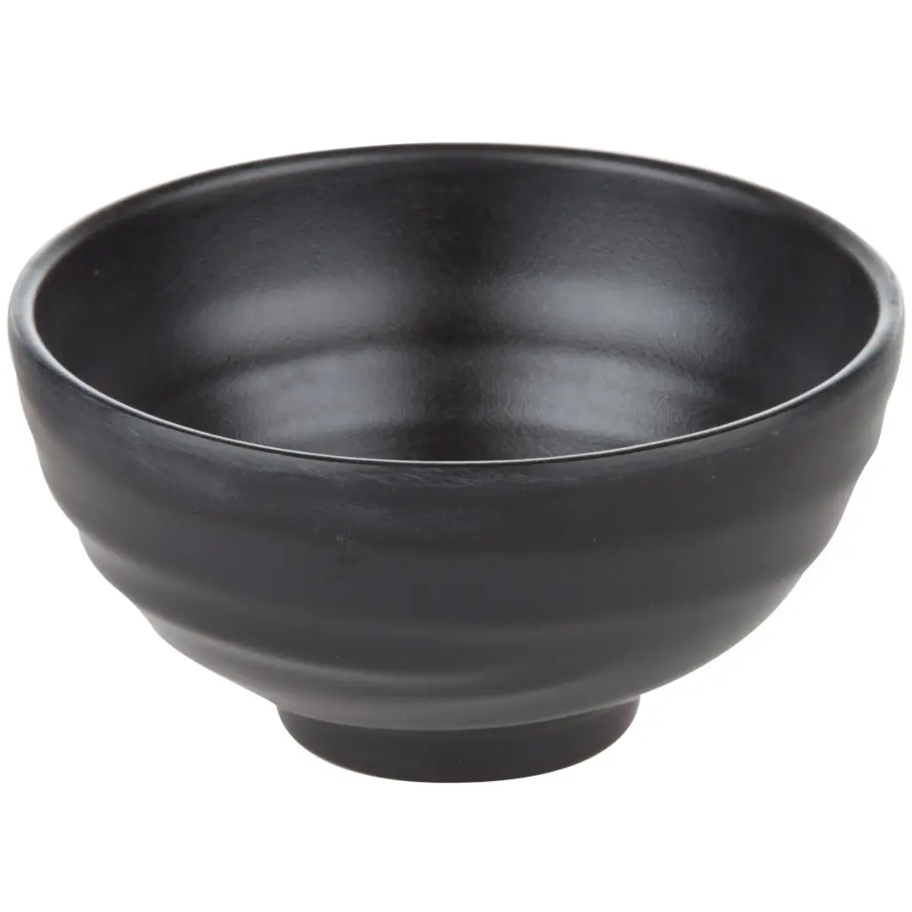 メラミン丼椀 6.25" (ZEN SERIES, 黒)
