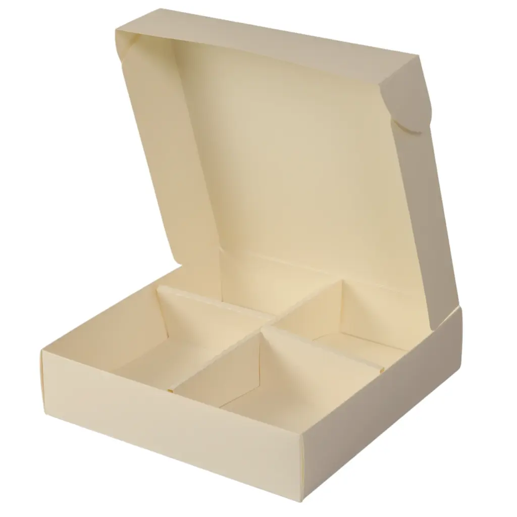 紙製弁当箱セット 23x22.5x5.5 cm (100セット)