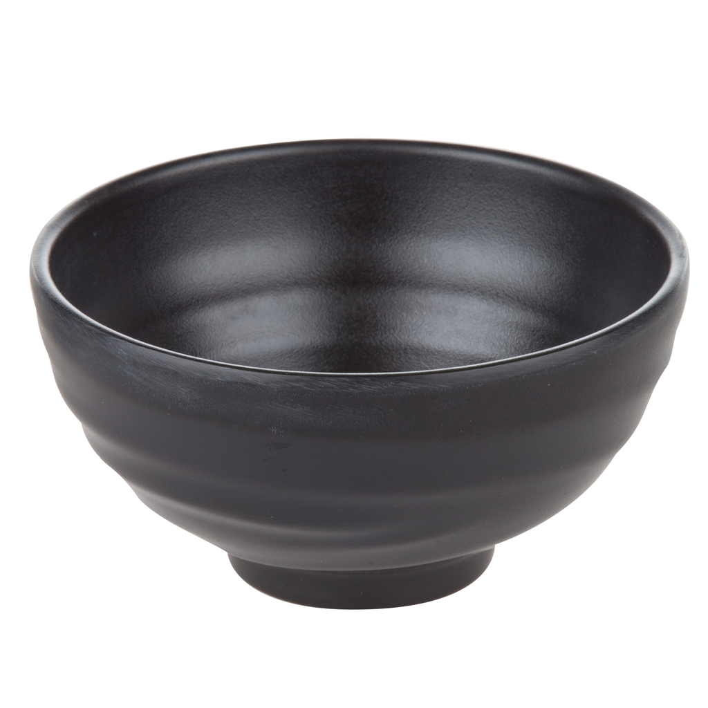 メラミン飯碗 4.25" (ZEN SERIES, 黒)