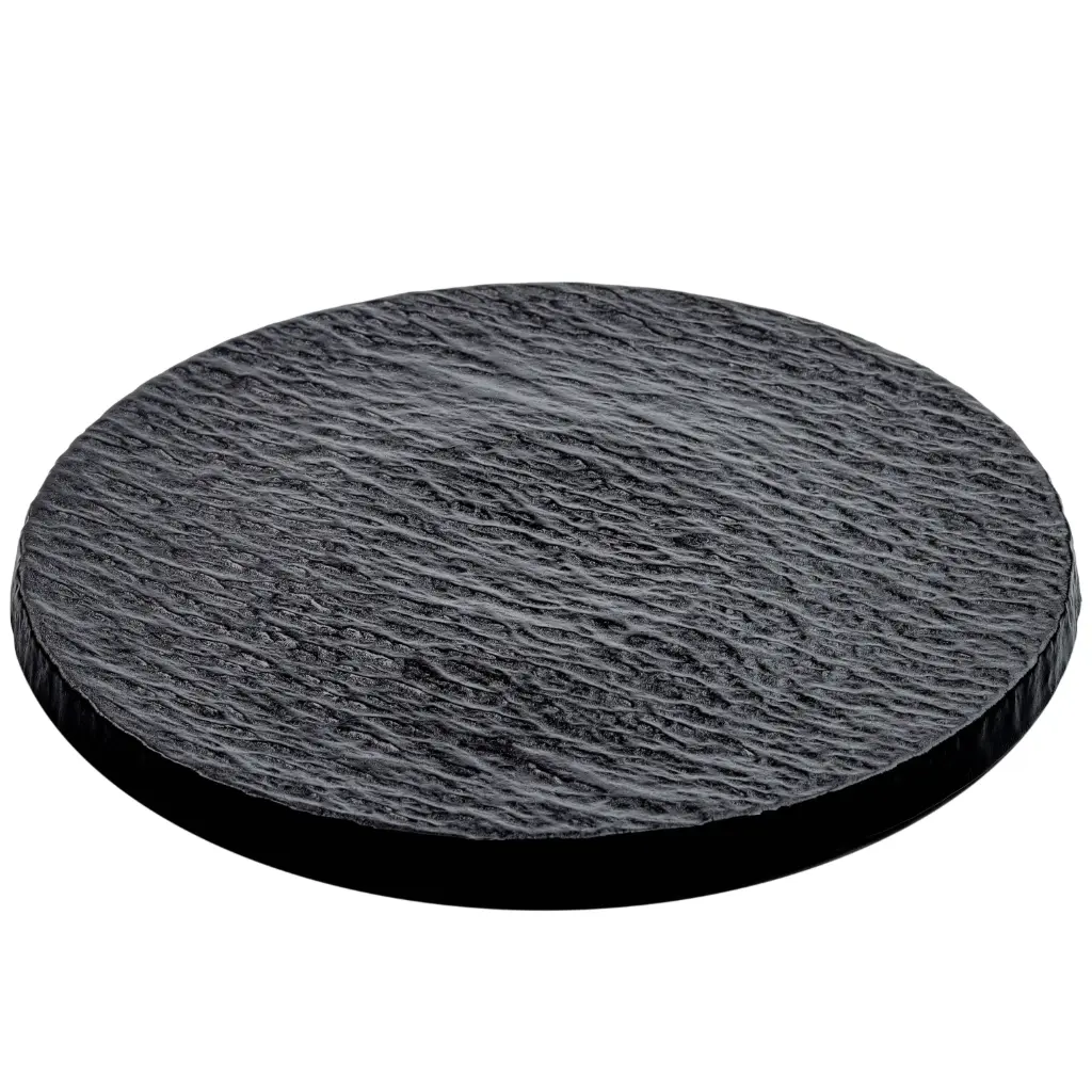 平丸皿 10" (黒石)
