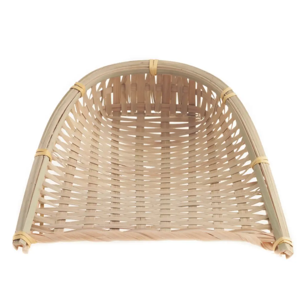 Shovel-Shaped Woven Bamboo Basket 13x17 cm