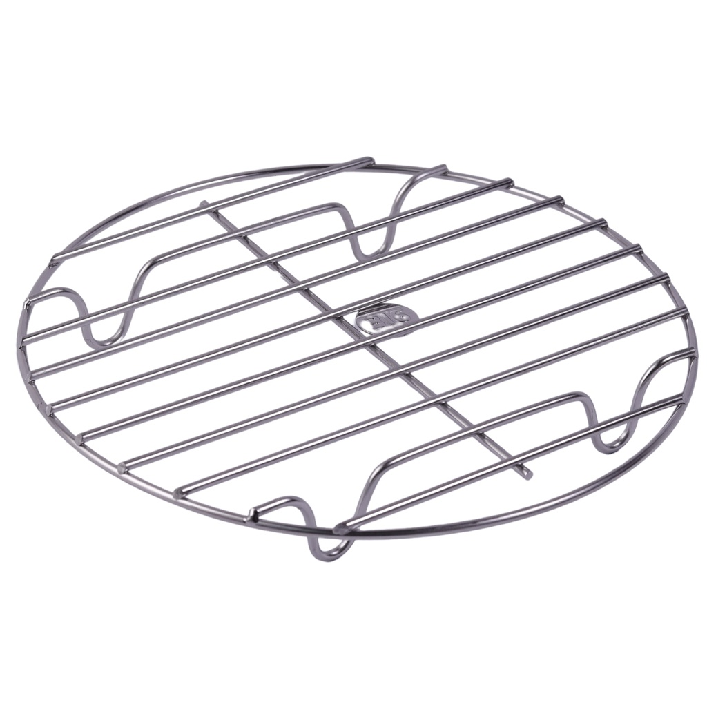 ステンレス丸網脚付 (厚) 20 cm (18-8)