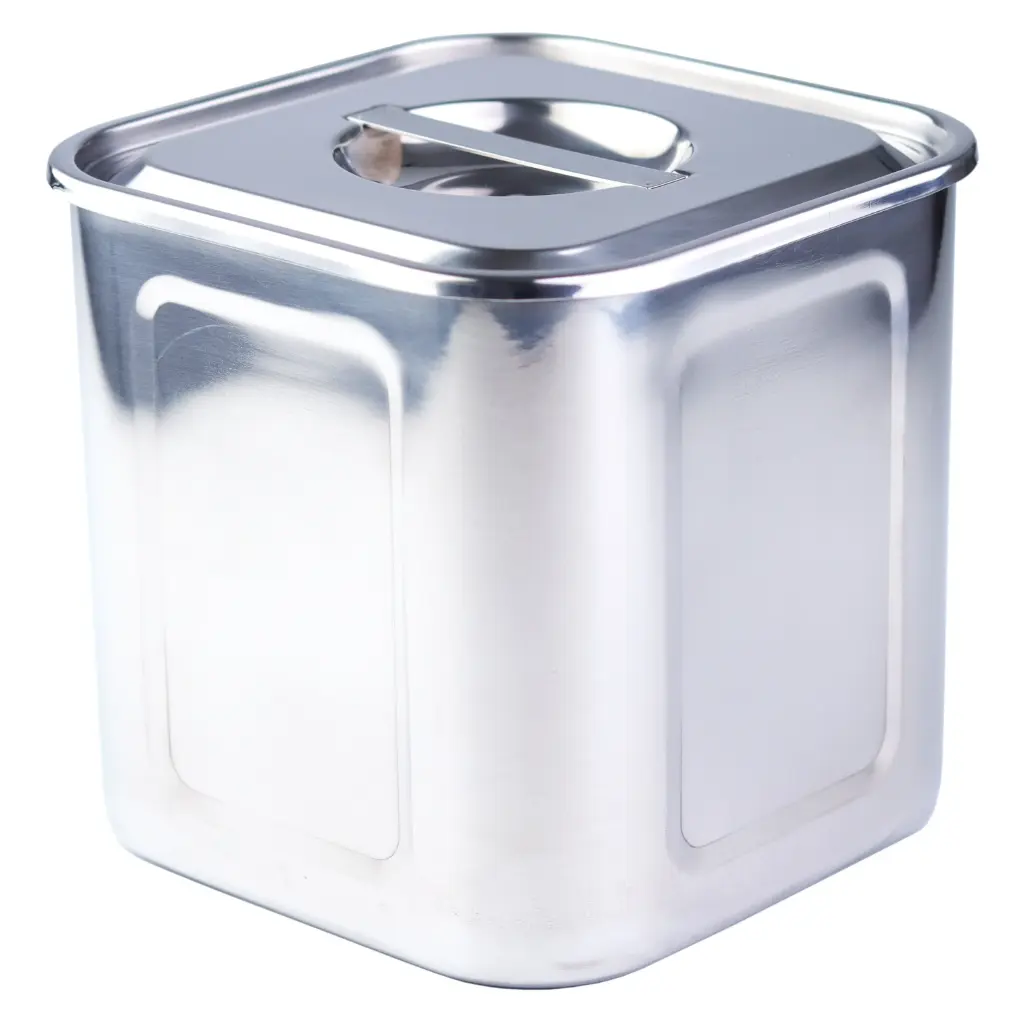 Stainless Steel Square Food Container 16.5 cm (18-8)