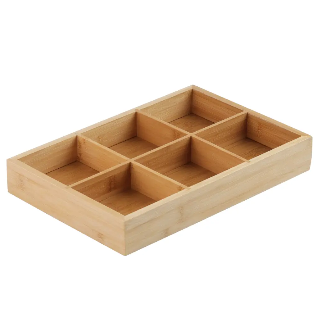 木製弁当箱 6仕切り