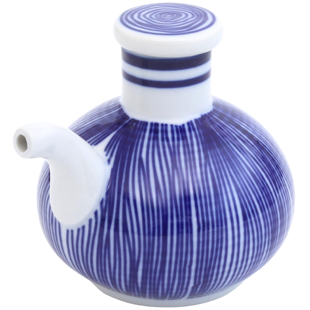 Soy Sauce Cruet 170 ml (Blue Stripe)