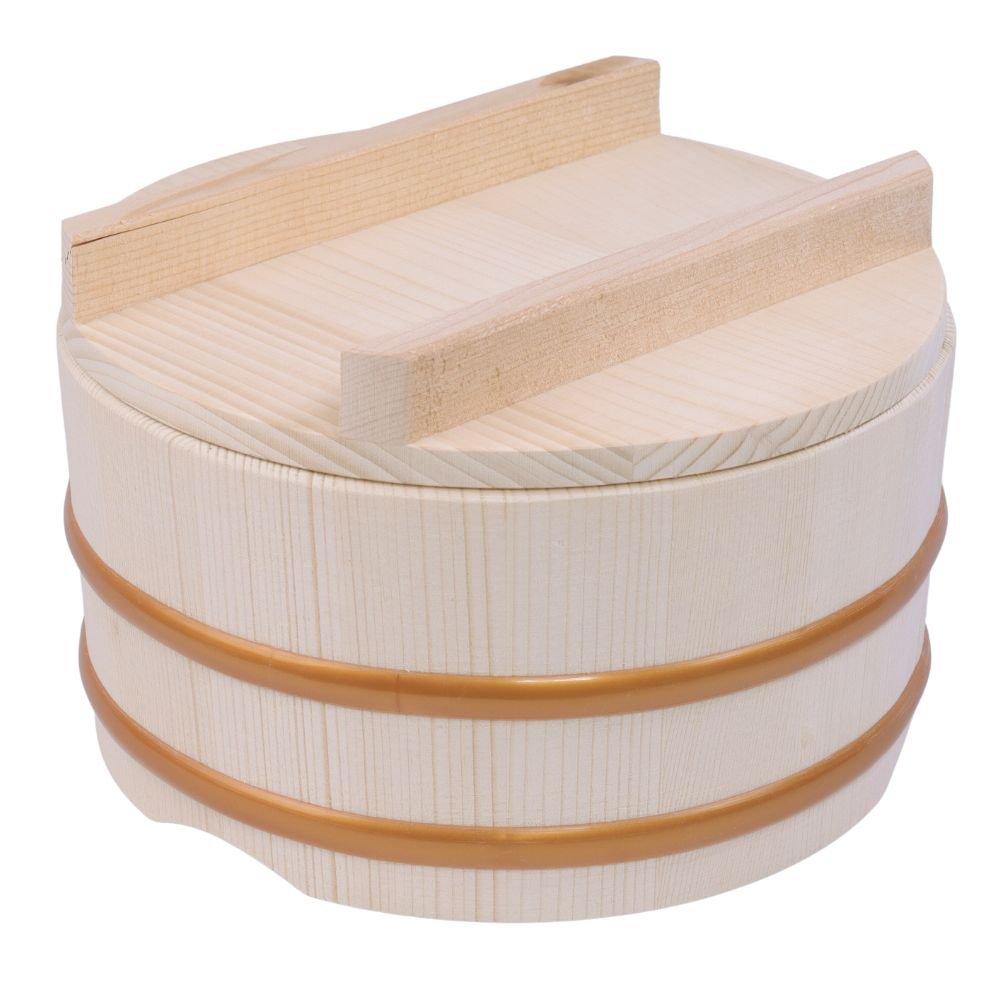 Wooden Rice Tub (Ohitsu) Set 8" (21 cm)