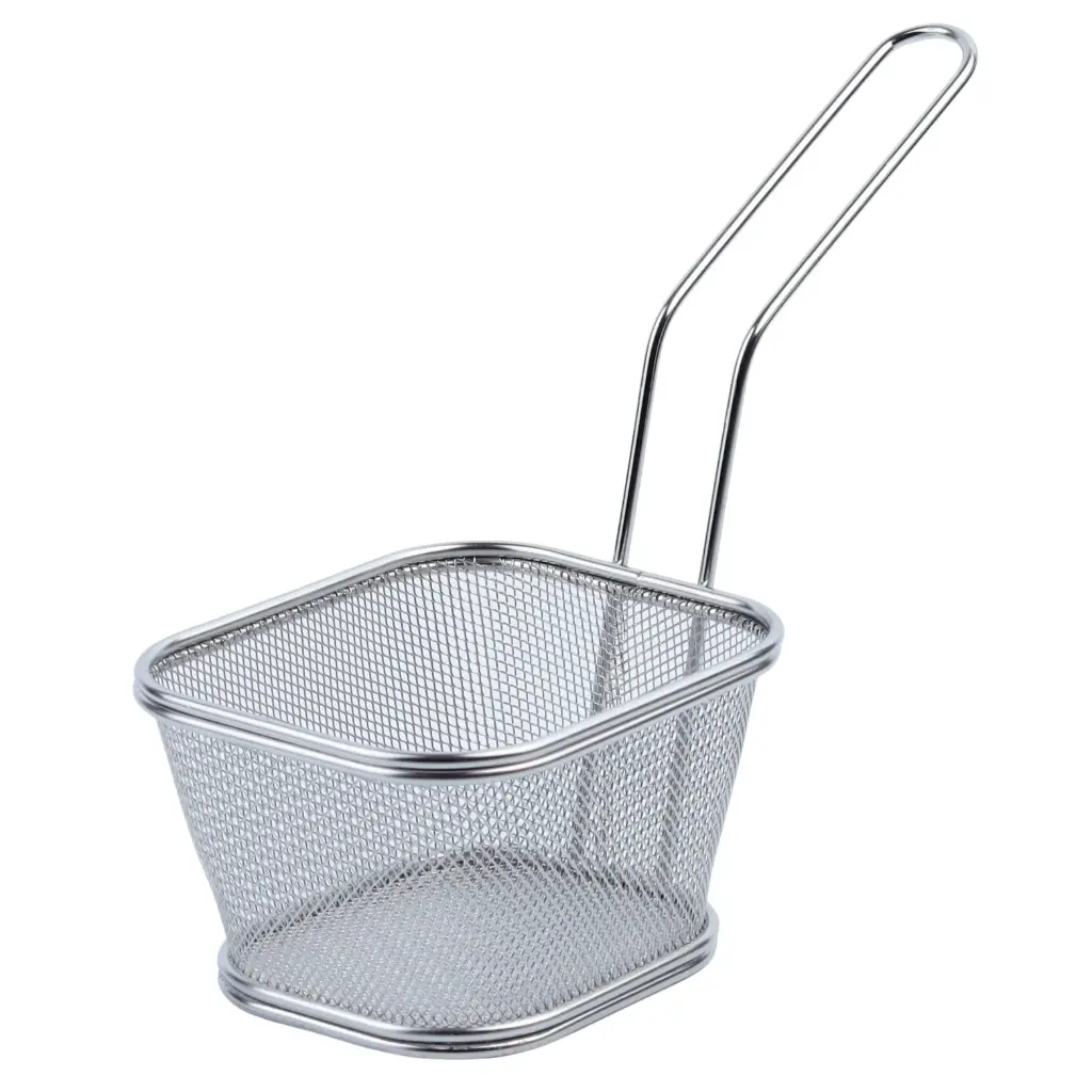 Stainless Steel French Fry Basket 13x11x7.5 cm