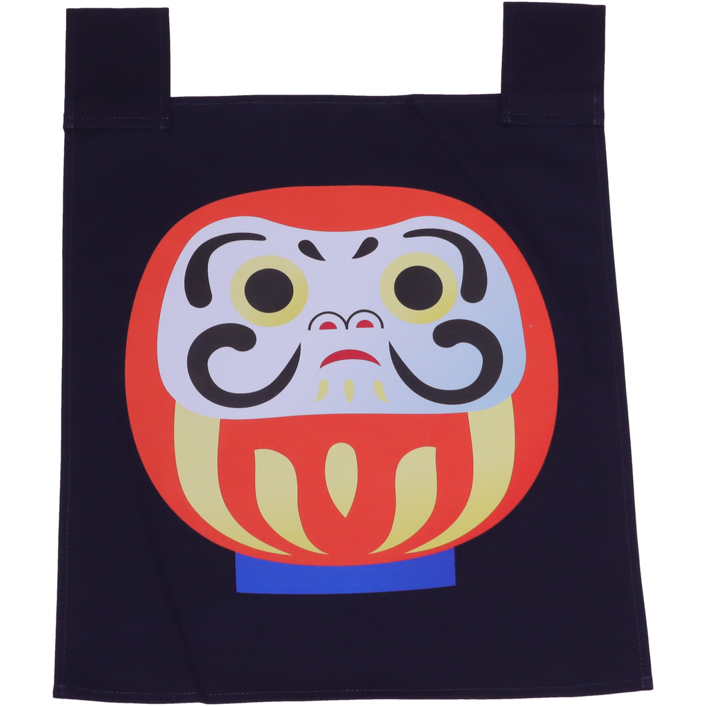 Blue Noren Daruma (だるま) 35x40 cm