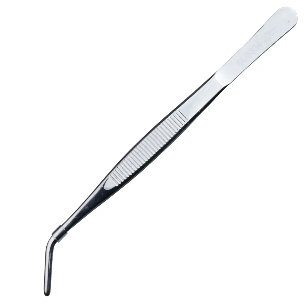 Curved Tip Plating Tweezers 20 cm (18-8)