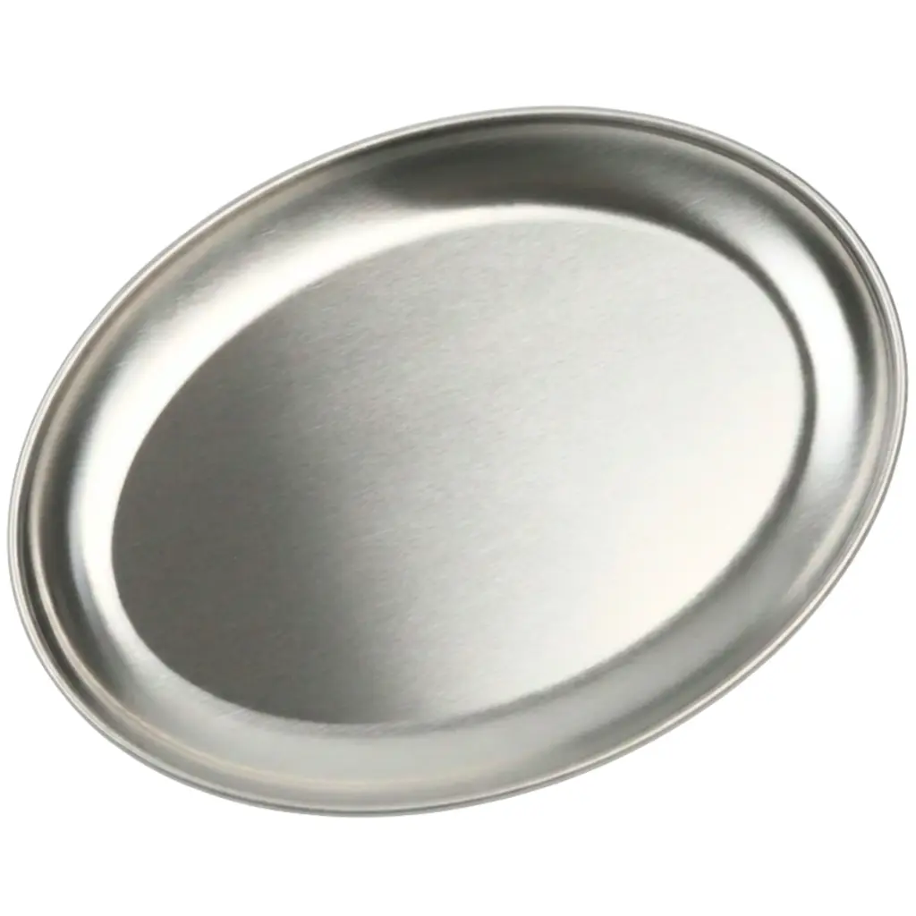 Oval Stainless Steel Plate 11" (18-8)