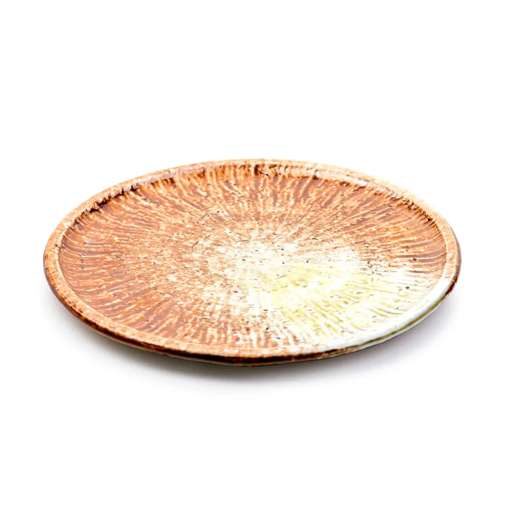 Round Cafe Plate 7.25" (Solar Flare)