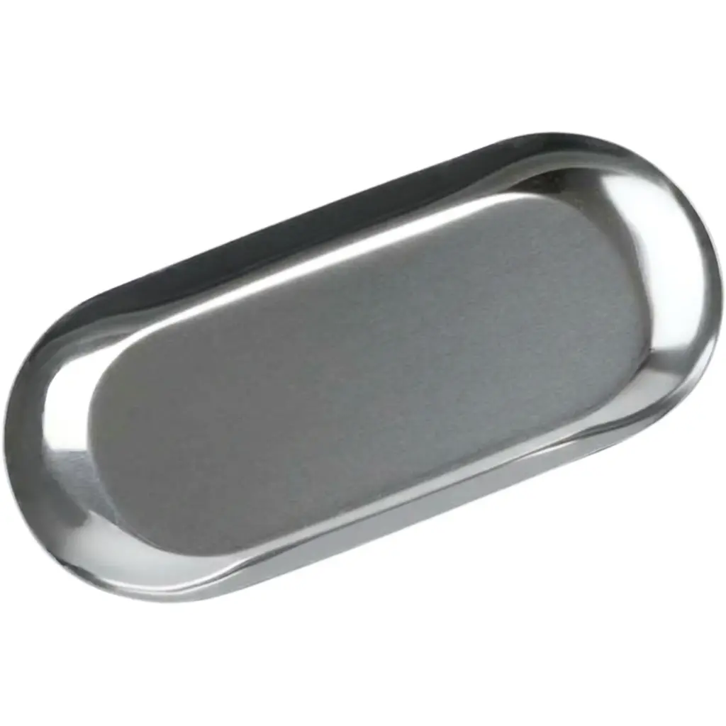 Oval Stainless Steel Tray 18x8.5 cm