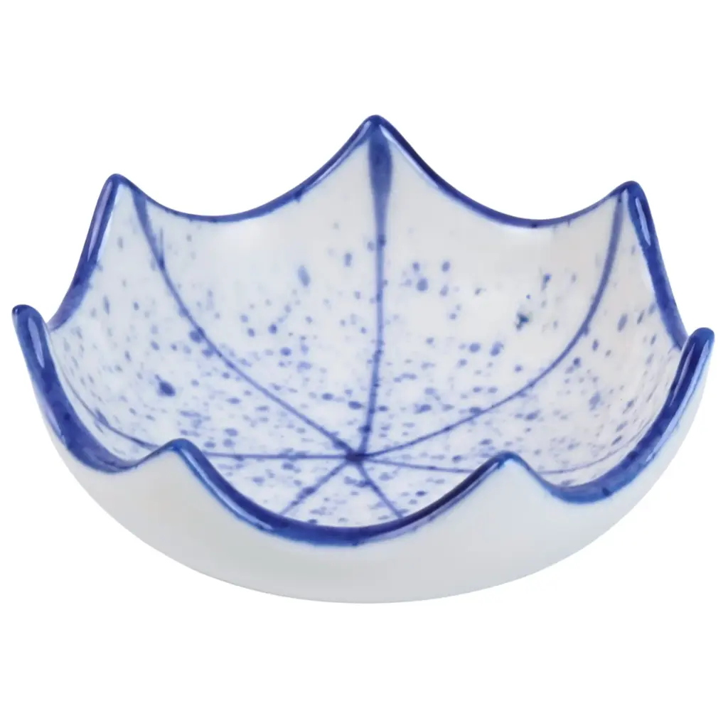 Small Bowl 2.85" (Blue Brushstroke Flower Pattern)
