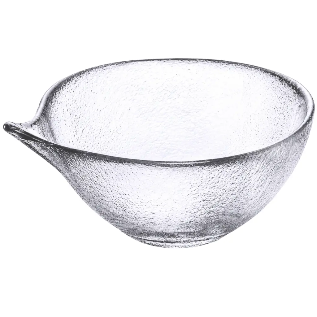 Glass Cup with Spout 3.75 cm (Hammered)