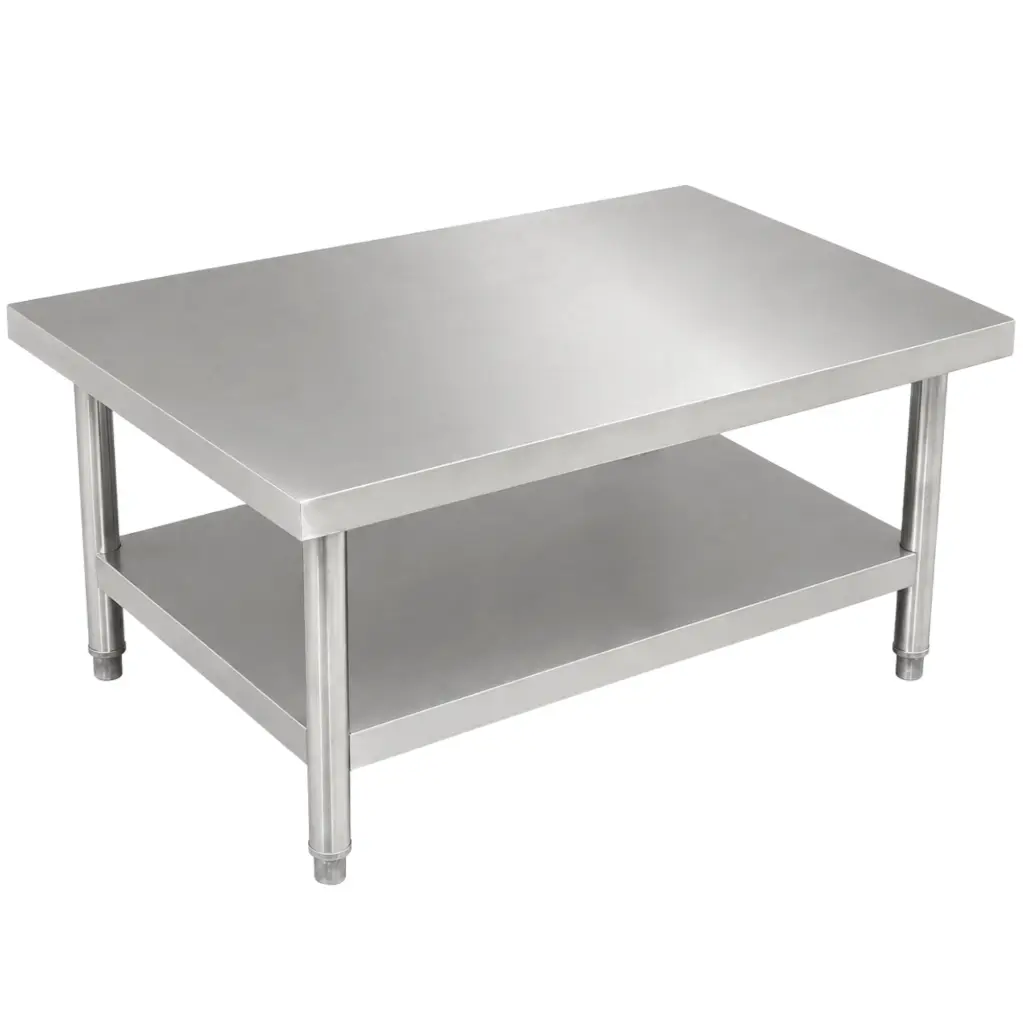 Stainless Steel Low Work Table 60x100x50 cm