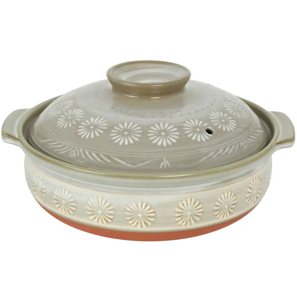 Ginpo Hana Mishima Clay Pots
