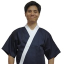 Japanese Chef Shirts, Navy with White Trim