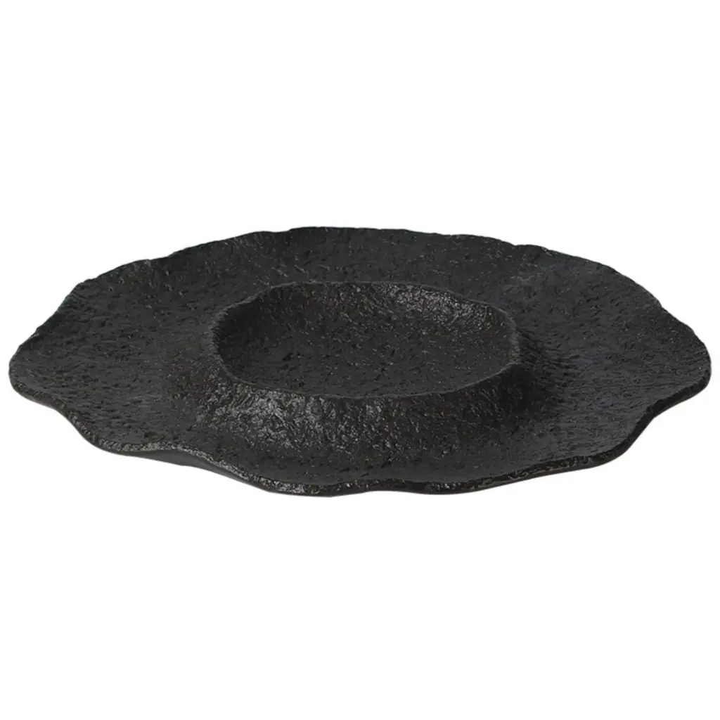 Black Stone Pattern Ceramic Tableware