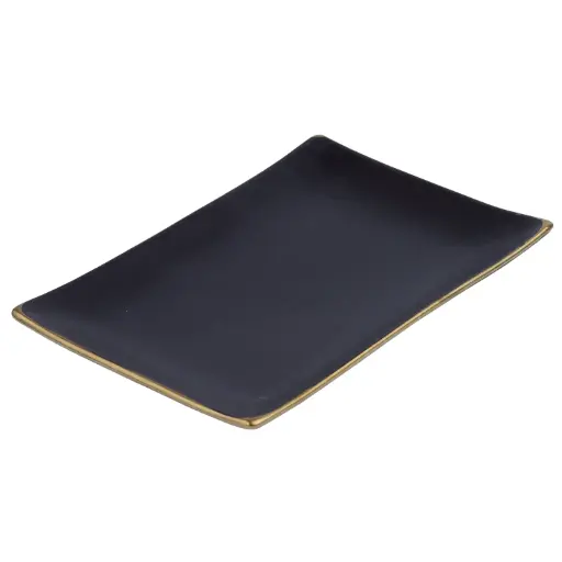 [CRM0669] Akemono Plate 10" (Gold Rim)