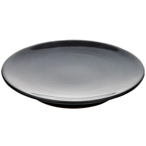 [MLM0026] Melamine Round Sushi Plate 6.25" (Zen Series, Black)