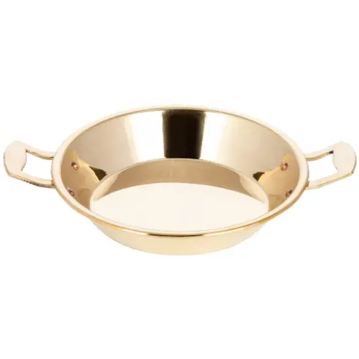 [BRA0008] Brass Pan with Double Handle 7"