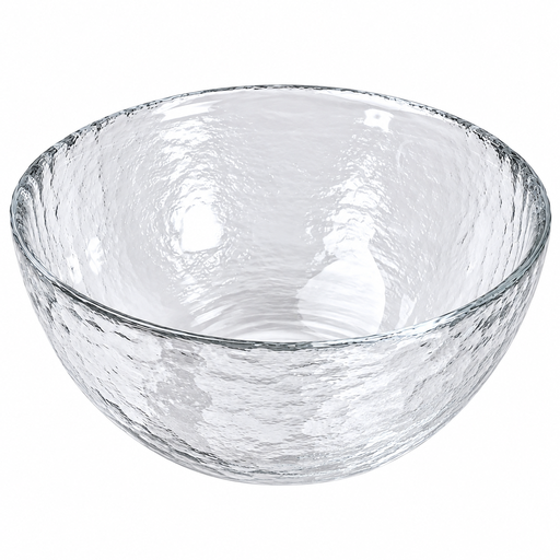 [GLS0119] Hammered Glass Bowl 11 cm