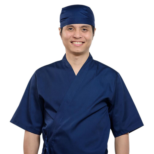 [CLH0037] 和風プロコックコート M (紺)