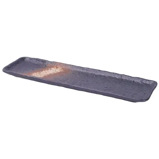 [CRJ0095] Kuro Bizen Tokuchō Plate 12.5"