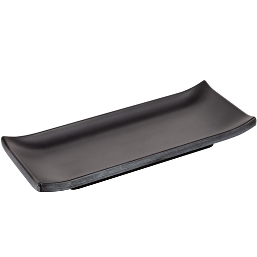 [MLM0034] Melamine Mini Maki Sushi Plate 8.5" (Zen Series, Black)