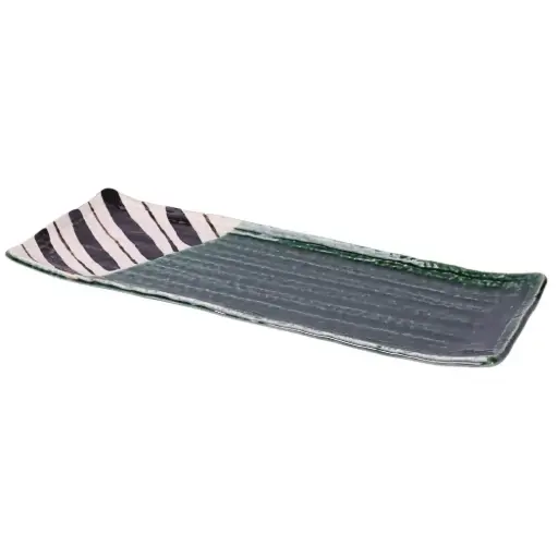 [CRJ0094] จานมากิซูชิโบคุโซจิ 12.5 นิ้ว (Limited Stock)
