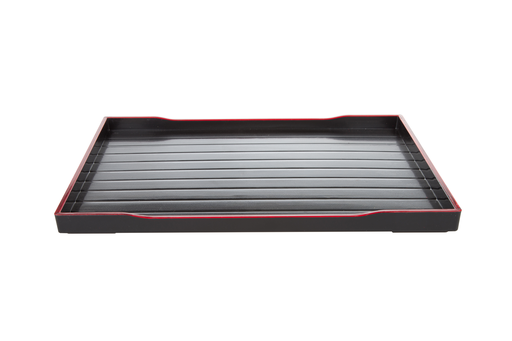 [ABS0025] Rectangle Tray 36x27 cm (Woodgrain, Black)