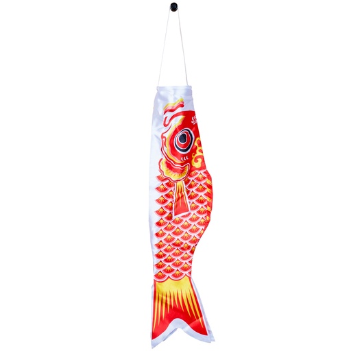 [RDC0045] 「鯉」のぼり 75x21 cm (赤)