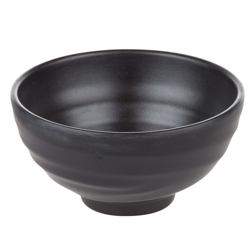 [MLM0086] メラミン飯碗 4.25" (ZEN SERIES, 黒)