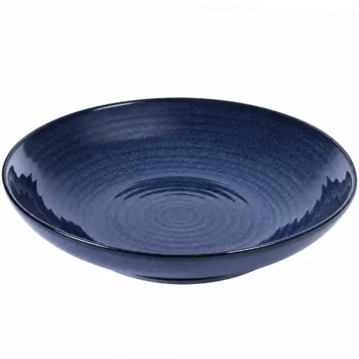 [CRM0844] จานกลมก้นลึก Deep Blue 9 นิ้ว