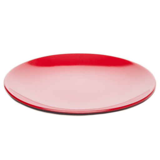 [MLM0024] Melamine Round Dish 6" (Black-Red)