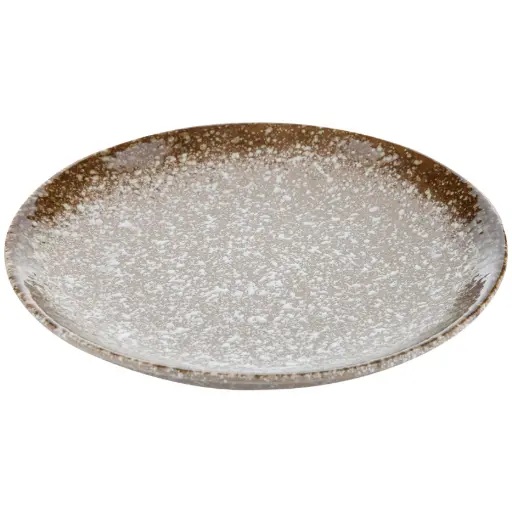 [CRM0475] Round Dish 6" (Snow-Desert)