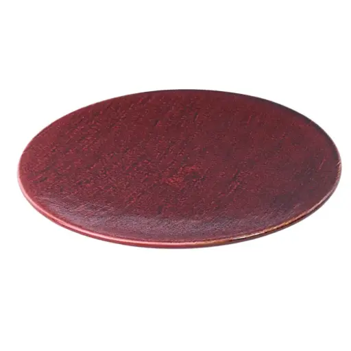[CRM0785] จานพื้นเรียบกลม 8.25 นิ้ว (Black Rose)