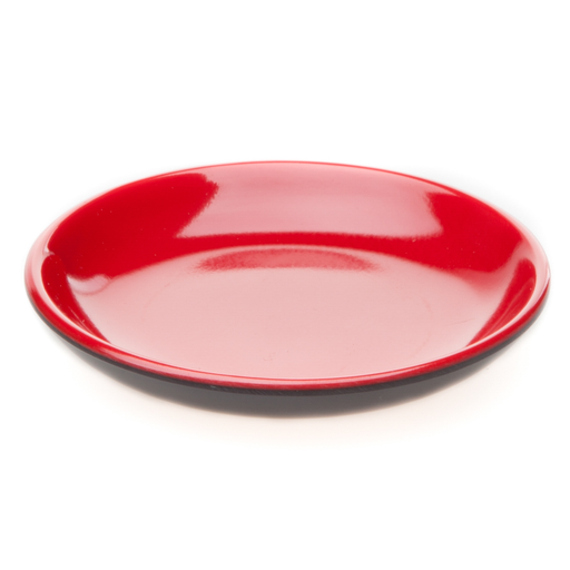 [MLM0001] メラミン丸醤油皿 朱天黒 3.5"