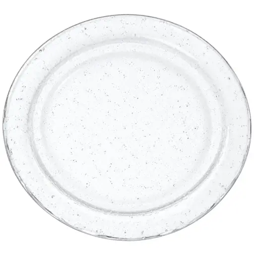 [GLS0129] ガラス鉢 20 cm (雪)