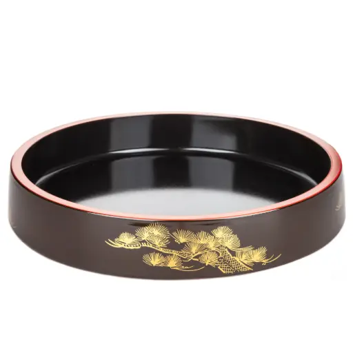 [BKL0004] 富士型桶 (溜パール松) 17"