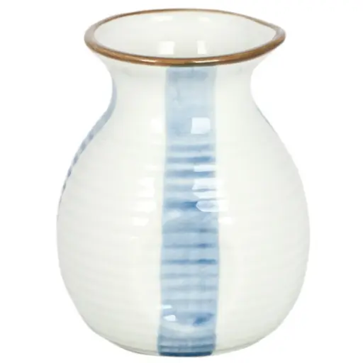 [CRM0609] タレ入れ 255 ml (青筆流し)