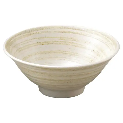[CRJ0252] Soba Bowl 7" (Risshun Brush)