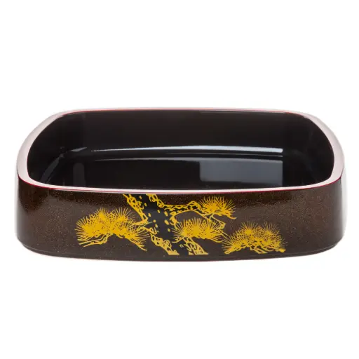 [BKL0006] 角富士型桶 (溜パール松) 11.5"