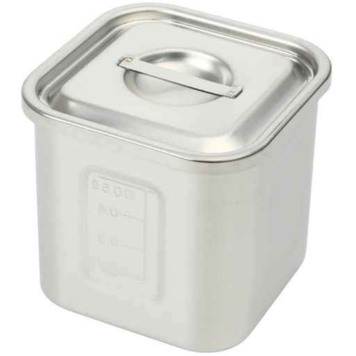 [KJP0916] ステンレス 角型ソース入れ 9 cm 700 ml (18-8,目盛付)