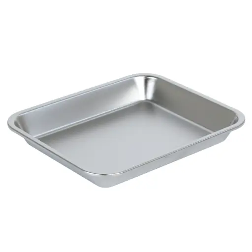 [KST0569] Stainless Steel Tray 23x19x3 cm (18-8)