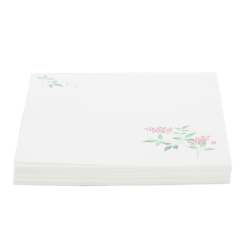 [KJP0476] 耐油しぼり懐敷 南天 12x12 cm (100 枚)
