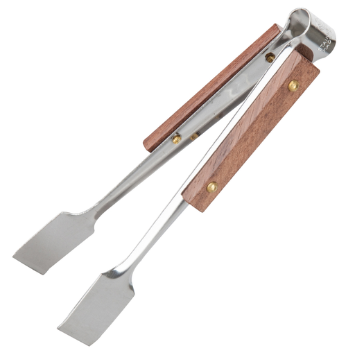 [KJP0237] Tongs with Wooden Handle 11 cm (18-8)