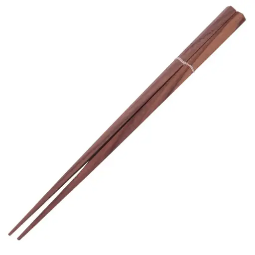 [WOD0098] 五角箸 23 cm (クルミ)