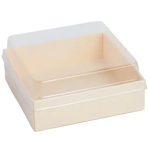 [SET0045] Disposable Wooden Square Box 14 cm (100 Sets)