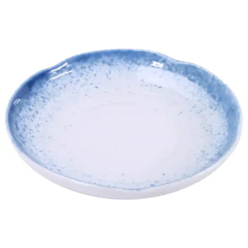 [CRM0777] つけ麺皿 7" (雲模様)